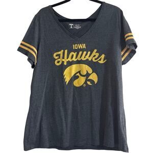 Iowa Hawkeyes Women’s V-Neck T Shirt, Size XL